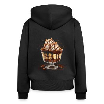 Mudslide Lover Cocktail Drink Food Lover Alcoholic - Women's Premium Organic Zip Hoodie - black - Back - Julia (174cm)