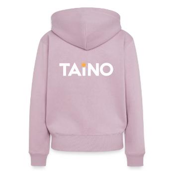 Taino-Indianer Puerto Rico Boricua Puerto-Ricaner - Frauen Premium Bio Zip Hoodie - Altrosa - Hinten - Julia (174cm)