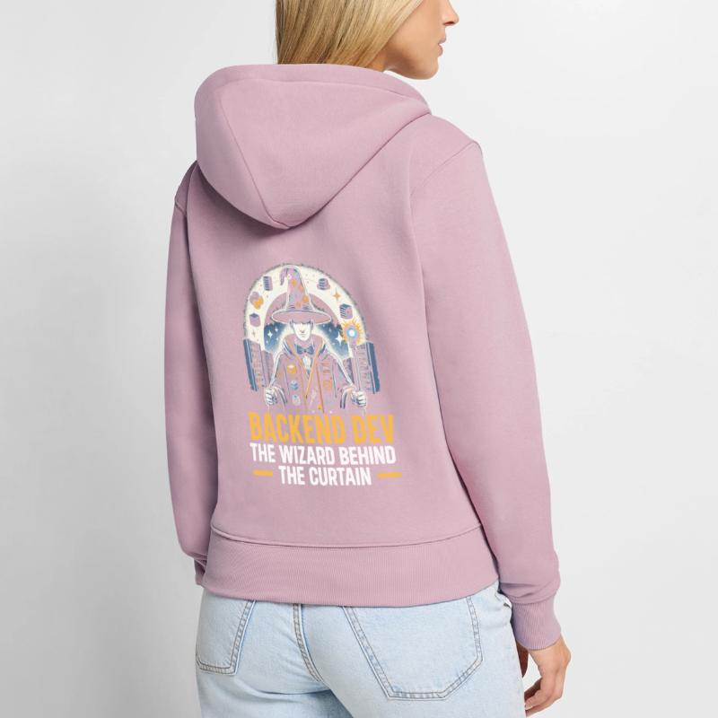 Backend-Entwickler Programmierung Softwareprogrammierer Frauen Premium Bio Zip Hoodie