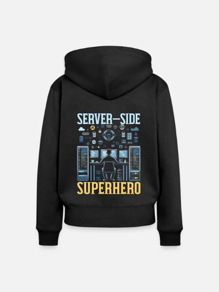 Backend-Entwickler Programmierung Softwareprogrammierer - Frauen Premium Bio Zip Hoodie - Schwarz