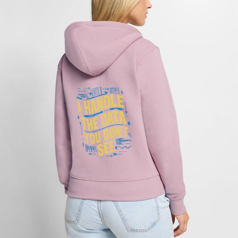 Backend-Entwickler Programmierung Softwareprogrammierer Frauen Premium Bio Zip Hoodie