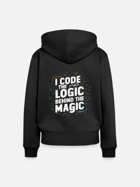 Backend-Entwickler Programmierung Softwareprogrammierer - Frauen Premium Bio Zip Hoodie - Schwarz