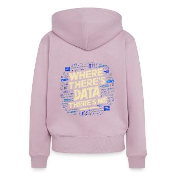 Backend-Entwickler Programmierung Softwareprogrammierer - Frauen Premium Bio Zip Hoodie - Altrosa - Hinten - Julia (174cm)