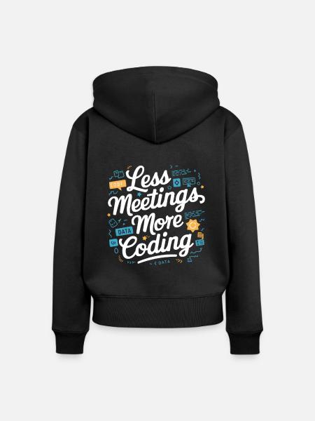 Backend-Entwickler Programmierung Softwareprogrammierer - Frauen Premium Bio Zip Hoodie - Schwarz