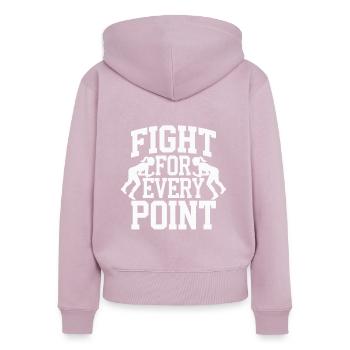 Mädchen Wrestling Wrestling Grappling Wrestler Mädchen - Frauen Premium Bio Zip Hoodie - Altrosa - Hinten - Julia (174cm)