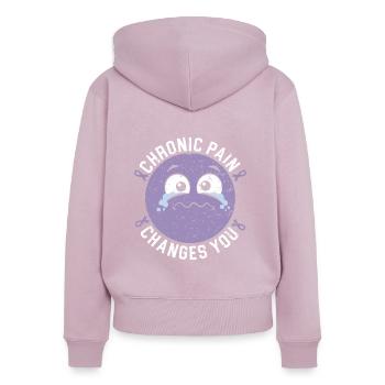 Chronische Schmerzen verändern Sie Lupus Bewusstsein Lupus - Frauen Premium Bio Zip Hoodie - Altrosa - Hinten - Julia (174cm)
