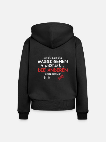 Hundezubehör Terrier Hundebesitzer - Frauen Premium Bio Zip Hoodie - Schwarz