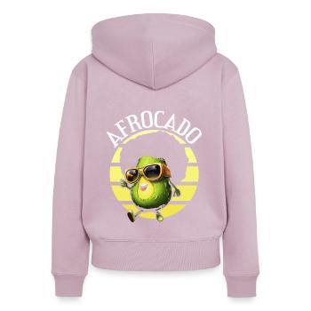 Süße Avocado Wortspiel Frucht Guac Witze Guacamole Liebhaber - Frauen Premium Bio Zip Hoodie - Altrosa - Hinten - Julia (174cm)