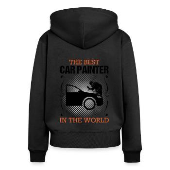 Vehicle Painter Profession Painter Gift - Women's Premium Organic Zip Hoodie - black - Back - Julia (174cm)