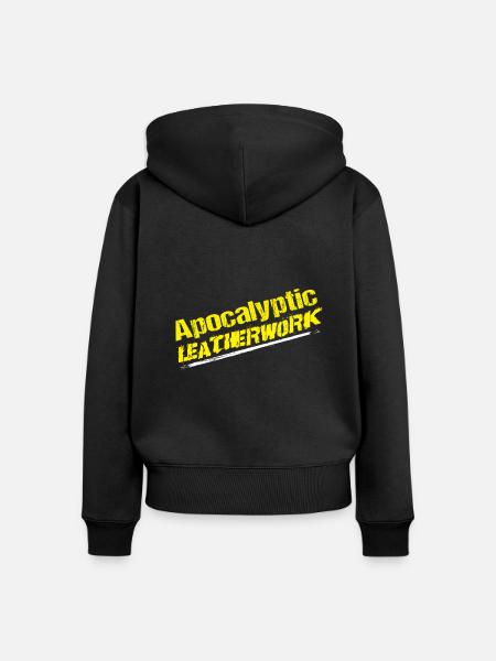 Apocalyptic Leatherwork Lederhandwerk - Frauen Premium Bio Zip Hoodie - Schwarz