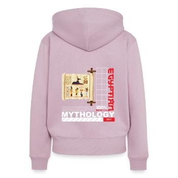Ägyptische Mythologie Ägypten Anubis - Frauen Premium Bio Zip Hoodie - Altrosa - Hinten - Julia (174cm)