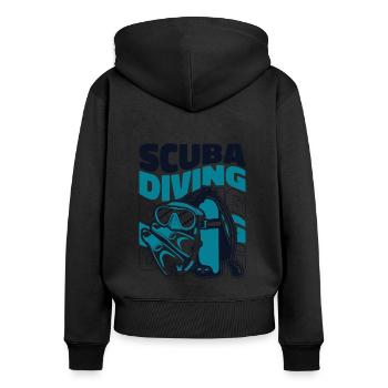 Scuba Diving Goggles Diving Mask Scuba - Women's Premium Organic Zip Hoodie - black - Back - Julia (174cm)