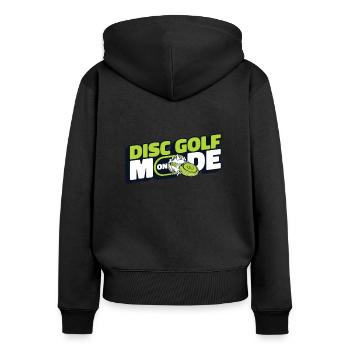 Mode Disc Golf sur Frisbee Golf Basket Disc - Sweat à capuche zippé Premium bio Femme - noir - Dos - Julia (174cm)