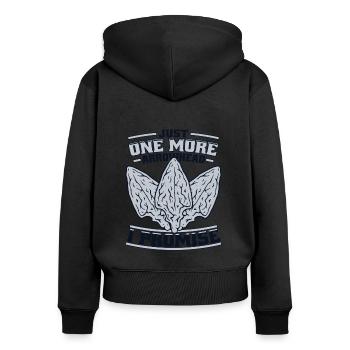 Just One More Arrowhead Arrowhead Collecting - Frauen Premium Bio Zip Hoodie - Schwarz - Hinten - Julia (174cm)