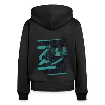 Oh Your Ride 850 Snow Motorcycle Snowmobile - Women's Premium Organic Zip Hoodie - black - Back - Julia (174cm)