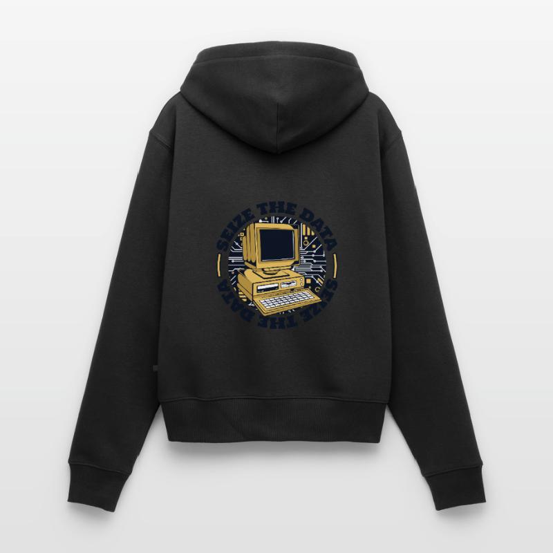 Seize The Data Admin IT Operations Computer Scientist Women's Premium Organic Zip Hoodie