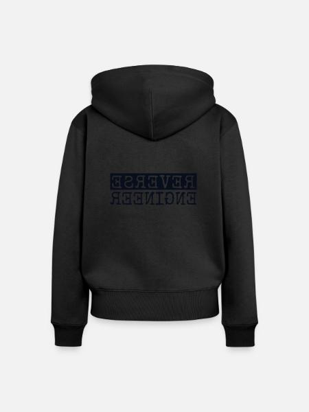 Reverse Engineer Softwareingenieur Developer - Frauen Premium Bio Zip Hoodie - Schwarz