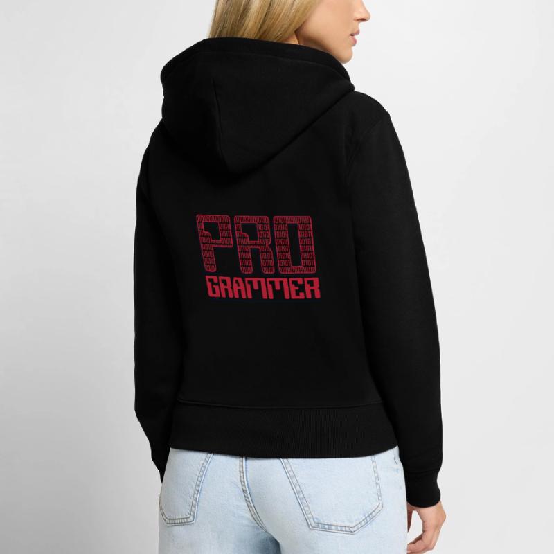 Programmer Developer Softwareentwickler Coder Frauen Premium Bio Zip Hoodie