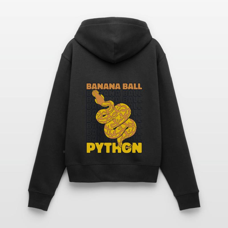 Banana Ball Python Schlange Python Banana Ball Frauen Premium Bio Zip Hoodie
