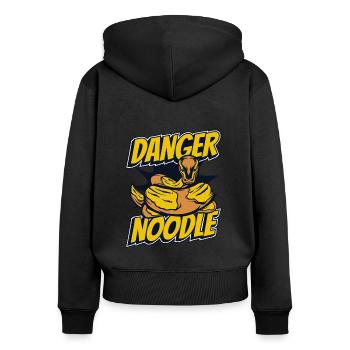 Danger Noodle Schuppenkriechtiere Python Banana - Women's Premium Organic Zip Hoodie - black - Back - Julia (174cm)