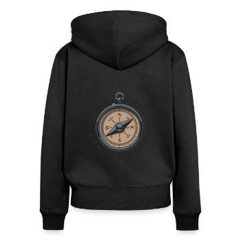 Nothing Better Than Good Hike Hiking Trekking - Frauen Premium Bio Zip Hoodie - Schwarz - Hinten - Julia (174cm)