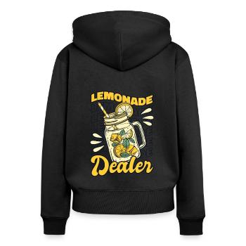 Lemonade Dealer Lemonade Lemonade - Women's Premium Organic Zip Hoodie - black - Back - Julia (174cm)