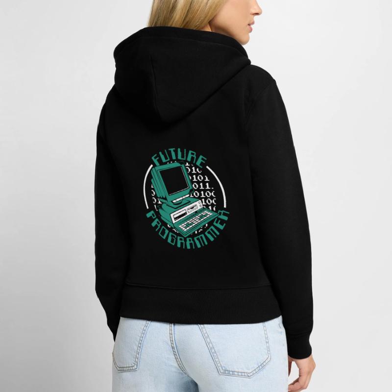 Future Programmer Software Engineer Developer Women's Premium Organic Zip Hoodie