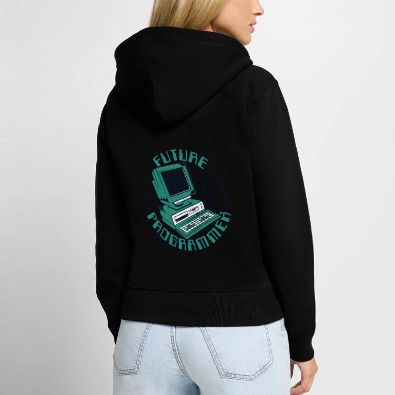Future Programmer Softwareingenieur Developer Frauen Premium Bio Zip Hoodie