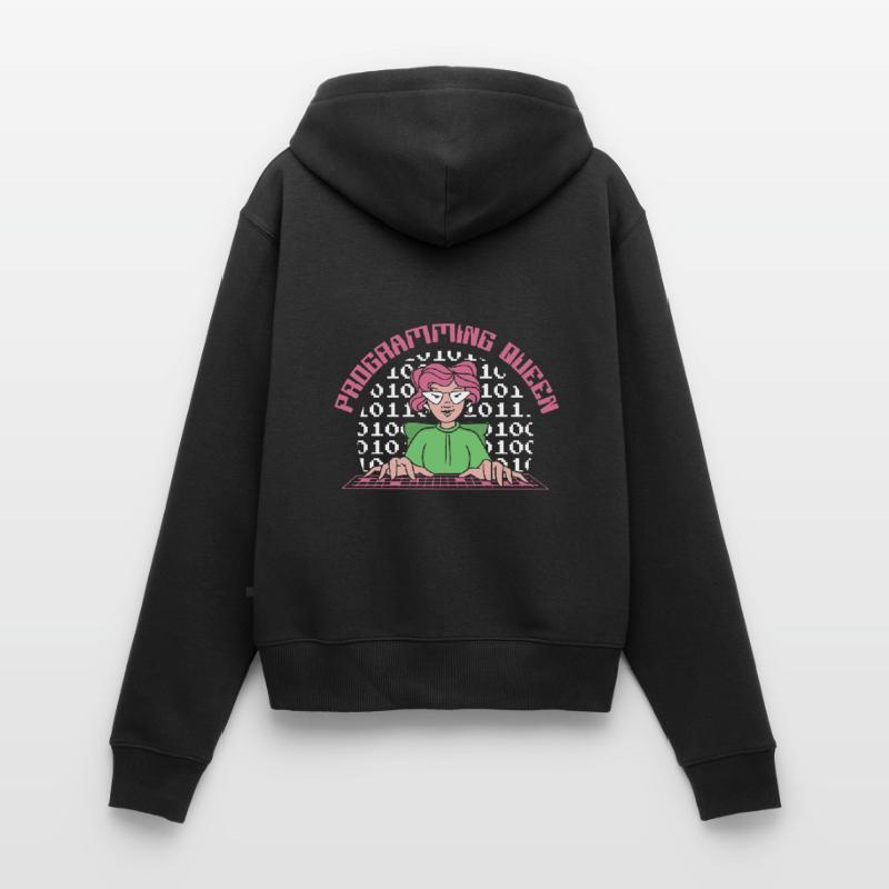 Programming Queen Software Developer Women's Premium Organic Zip Hoodie