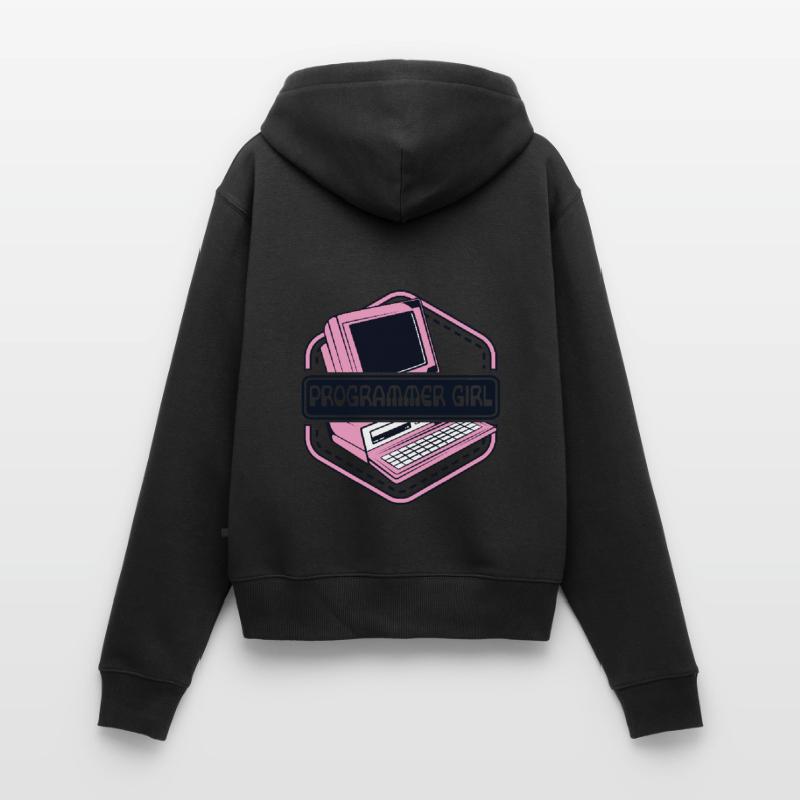 Programmer Girl Software Engineer Developer Women's Premium Organic Zip Hoodie