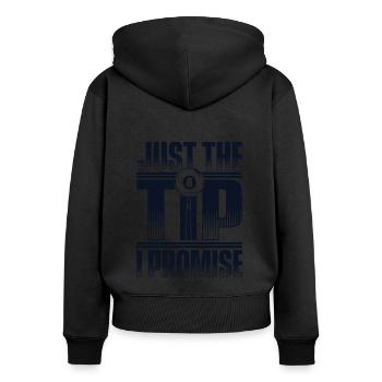 Just The Tip I Promise Billiards Snooker Billard - Women's Premium Organic Zip Hoodie - black - Back - Julia (174cm)