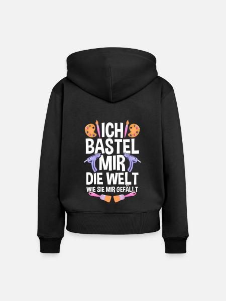 Bastler Bastelunterricht Basteln - Frauen Premium Bio Zip Hoodie - Schwarz
