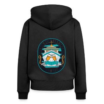 Don't Let Friends Cruise Alone Cruise Ship Cruise - Women's Premium Organic Zip Hoodie - black - Back - Julia (174cm)
