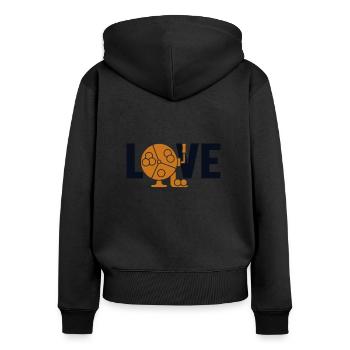 Bingo Love Professional Caller Daubers Bingo - Sweat à capuche zippé Premium bio Femme - noir - Dos - Julia (174cm)