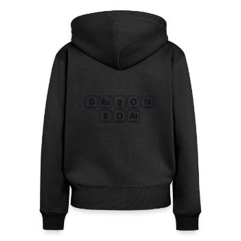Dragon Boat Tableau périodique des éléments Paddler - Sweat à capuche zippé Premium bio Femme - noir - Dos - Julia (174cm)