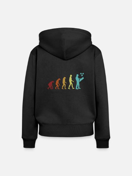 Nuklearingenieur Evolution Uranenergie Kernenergie - Frauen Premium Bio Zip Hoodie - Schwarz