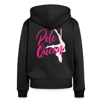 Pole Dance Queen - Women's Premium Organic Zip Hoodie - black - Back - Julia (174cm)