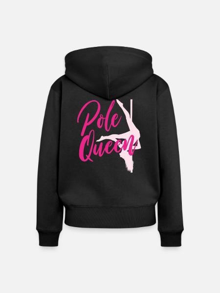Pole Dance Queen - Frauen Premium Bio Zip Hoodie - Schwarz