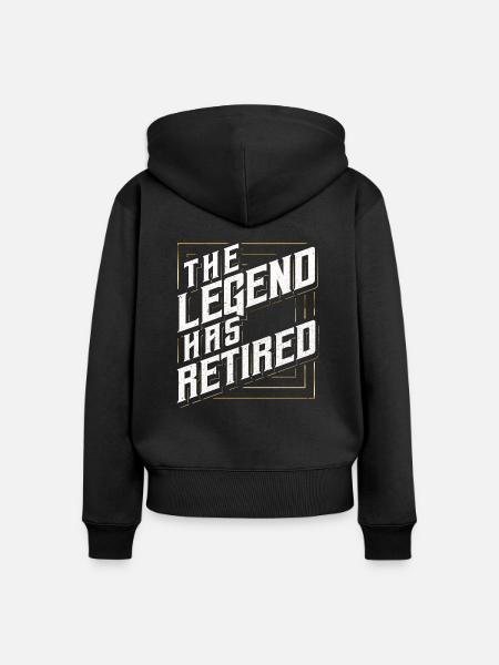 Rente - Frauen Premium Bio Zip Hoodie - Schwarz