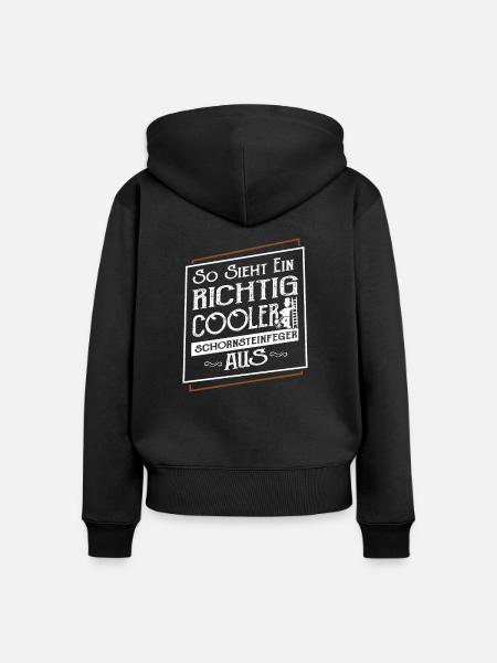 Schornsteinfeger - Frauen Premium Bio Zip Hoodie - Schwarz
