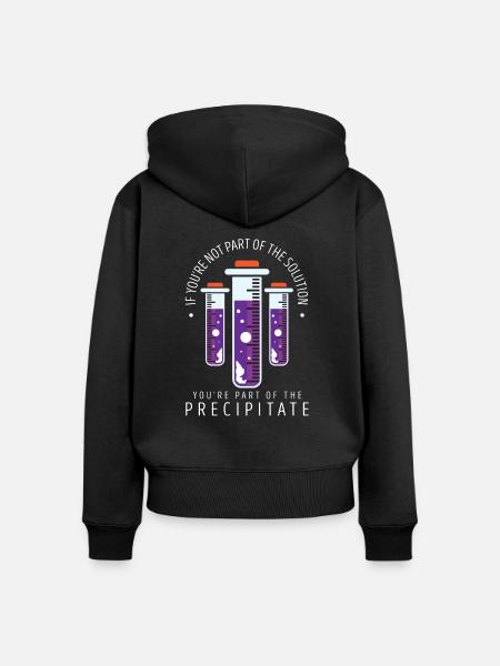 chemie - Frauen Premium Bio Zip Hoodie - Schwarz