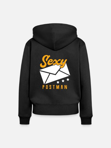 Postbote - Frauen Premium Bio Zip Hoodie - Schwarz