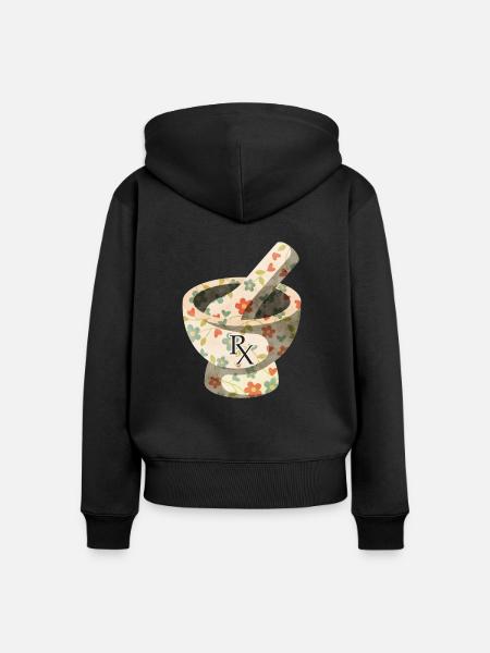 Apotheker - Frauen Premium Bio Zip Hoodie - Schwarz