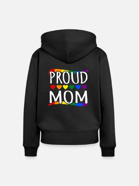 Lgbt - Frauen Premium Bio Zip Hoodie - Schwarz