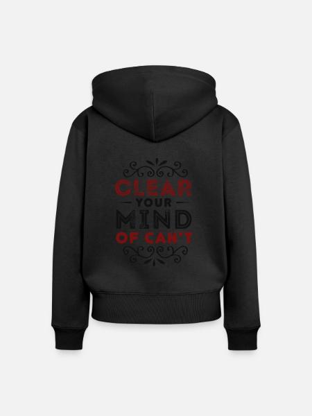 Mindset - Frauen Premium Bio Zip Hoodie - Schwarz