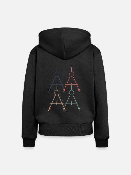 Architekt - Frauen Premium Bio Zip Hoodie - Schwarz