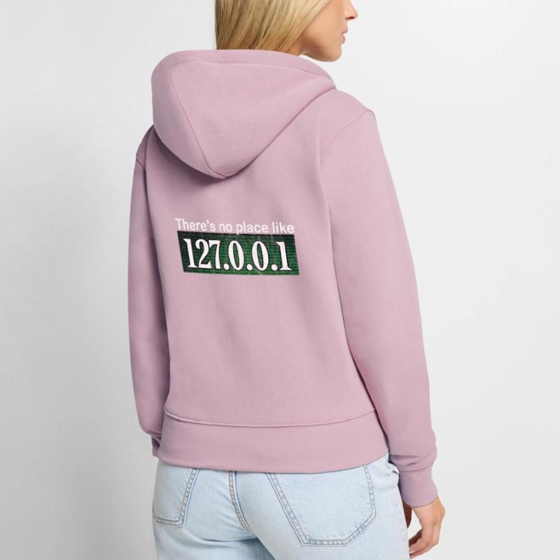 Informatik Hacker Programmierer Binär PC Computer Frauen Premium Bio Zip Hoodie