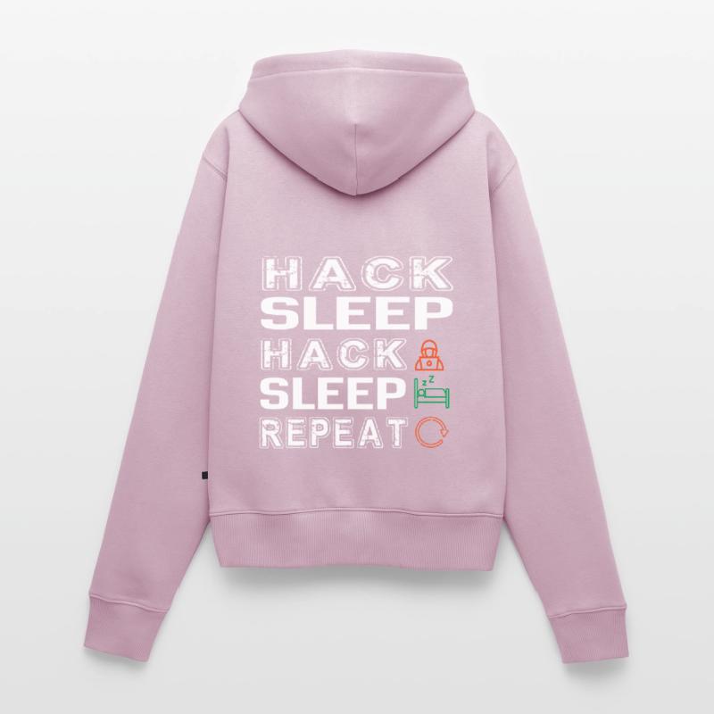 Hacker Hacking Programming Computer Women's Premium Organic Zip Hoodie