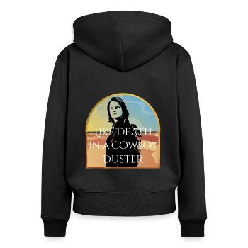 Vampire Academy badass Dimitri Belikov - Frauen Premium Bio Zip Hoodie - Schwarz - Hinten - Julia (174cm)