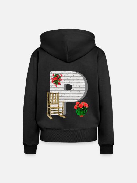 garten p - Frauen Premium Bio Zip Hoodie - Schwarz